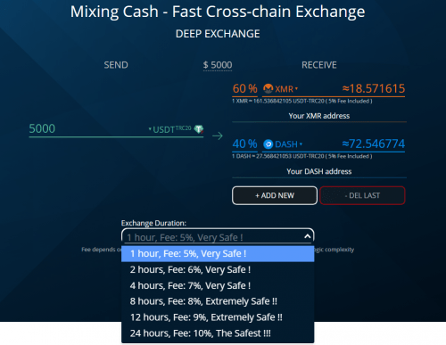 深度混币器Mixing Cash:虚拟币兑换交易避免匹配溯源追踪的新方式