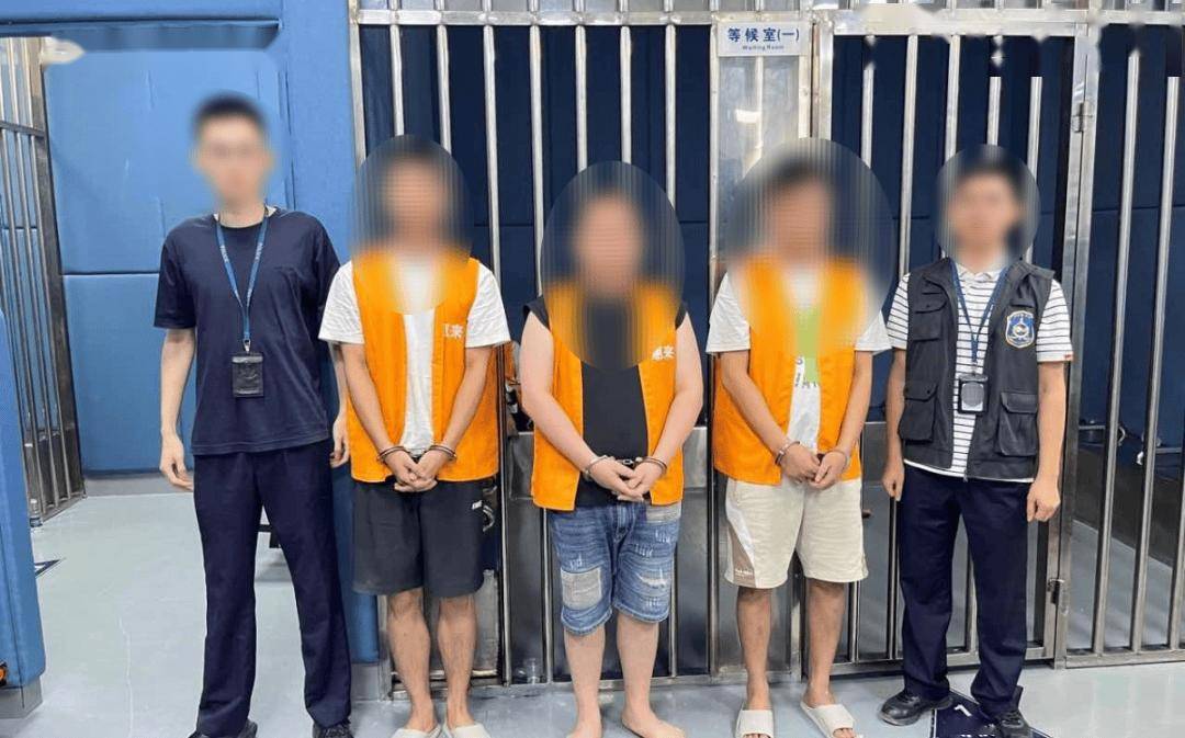 在隆江镇抓获吴某凯、吴某松、张某明、张某杰、林某水...