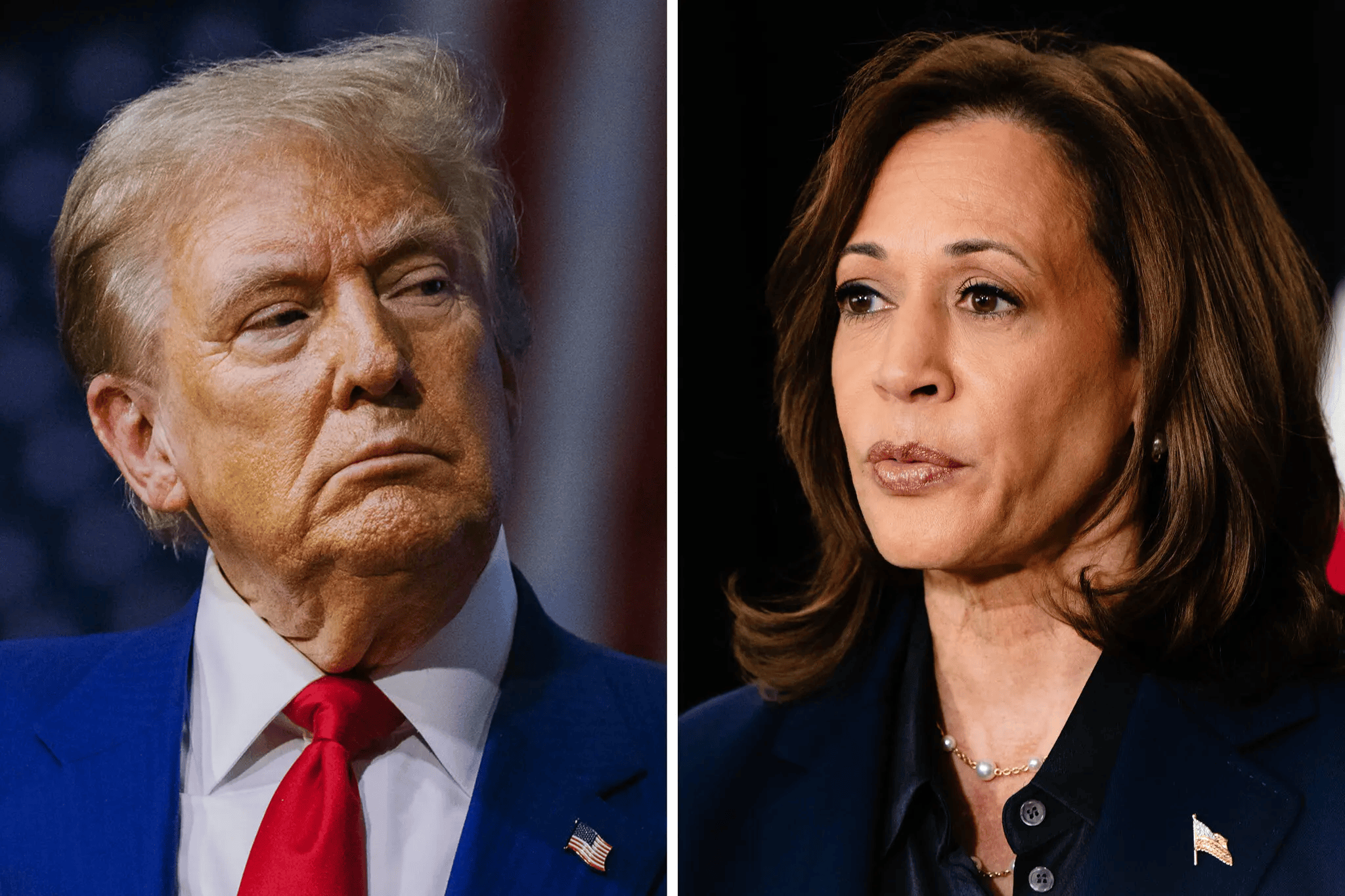 2024年美国大选最新动态：特朗普以210票对哈里斯112票暂时领先