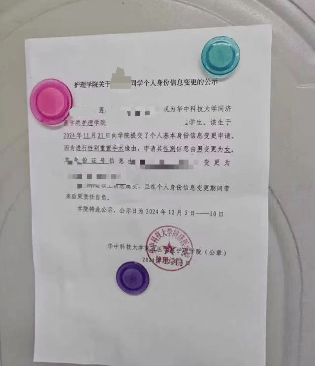 武汉一高校公示学生个人性别变更信息申请？学院回应属实<strong></p>
<p>善盾虚拟币</strong>，律师：隐私信息应匿名处理