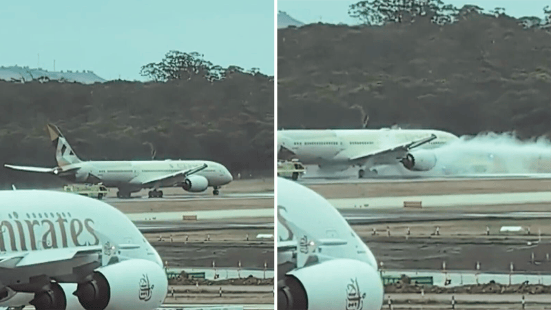 墨尔本机场一波音客机起飞失败：时速300公里时两轮胎爆裂<strong></p>
<p>虚拟币牛人</strong>，机长“紧急刹停”