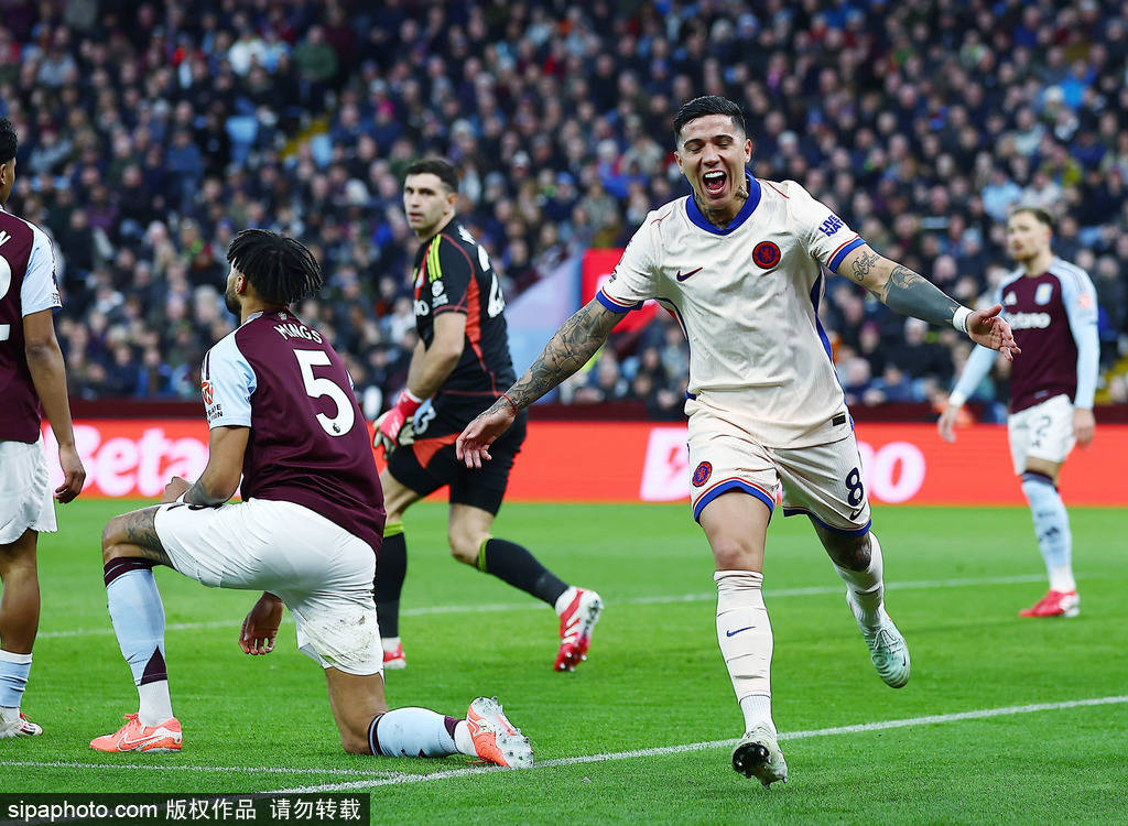 英超-阿森西奥双响拉什福德两助攻 切尔西1-2遭维拉绝杀