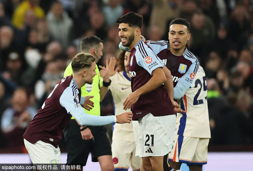 英超-阿森西奥双响拉什福德两助攻 切尔西1-2遭维拉绝杀