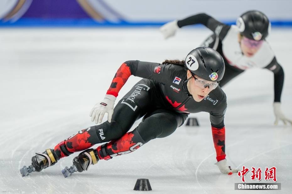 短道速滑世锦赛:加拿大队摘得2000米混合团体接力决赛金牌