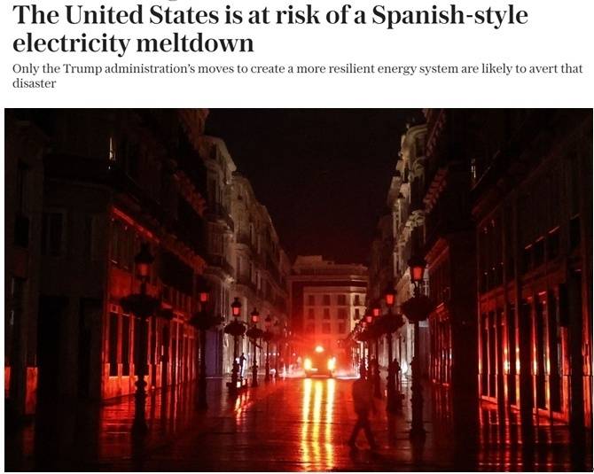 美内政部长警告：美国夏天可能面临大规模停电