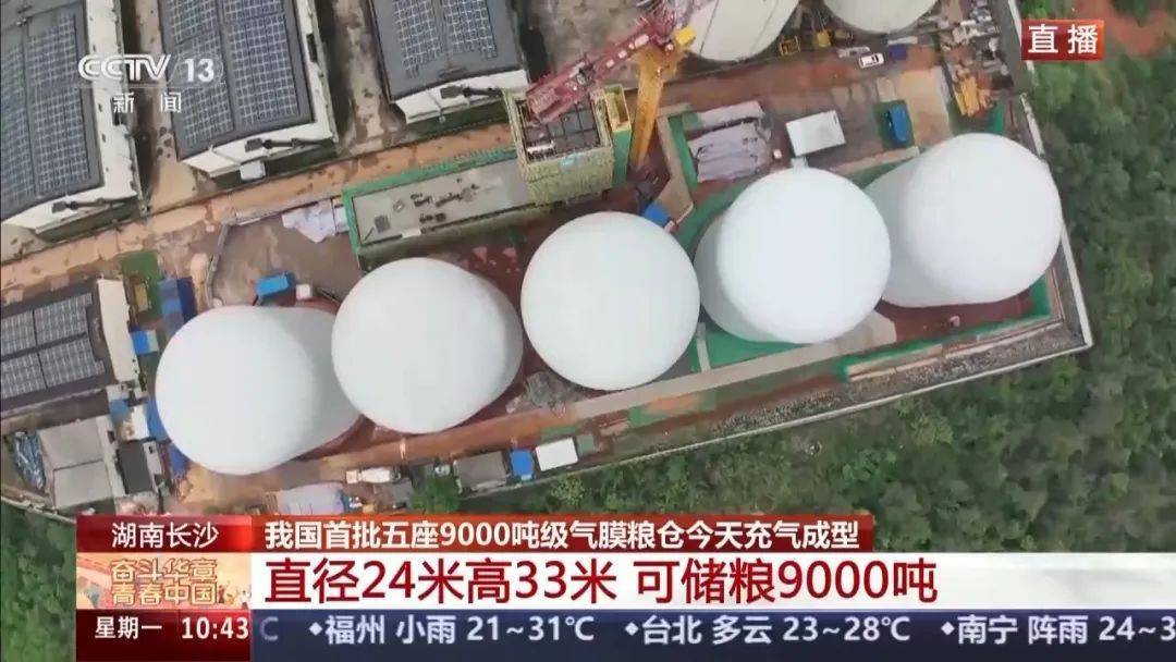 就在长沙<strong></p>
<p>虚拟币 ICO</strong>！我国首批五座9000吨级气膜粮仓今天充气成型！