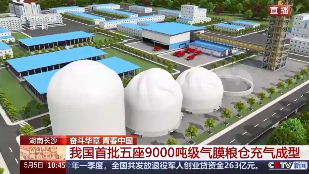 就在长沙<strong></p>
<p>虚拟币 ICO</strong>！我国首批五座9000吨级气膜粮仓今天充气成型！