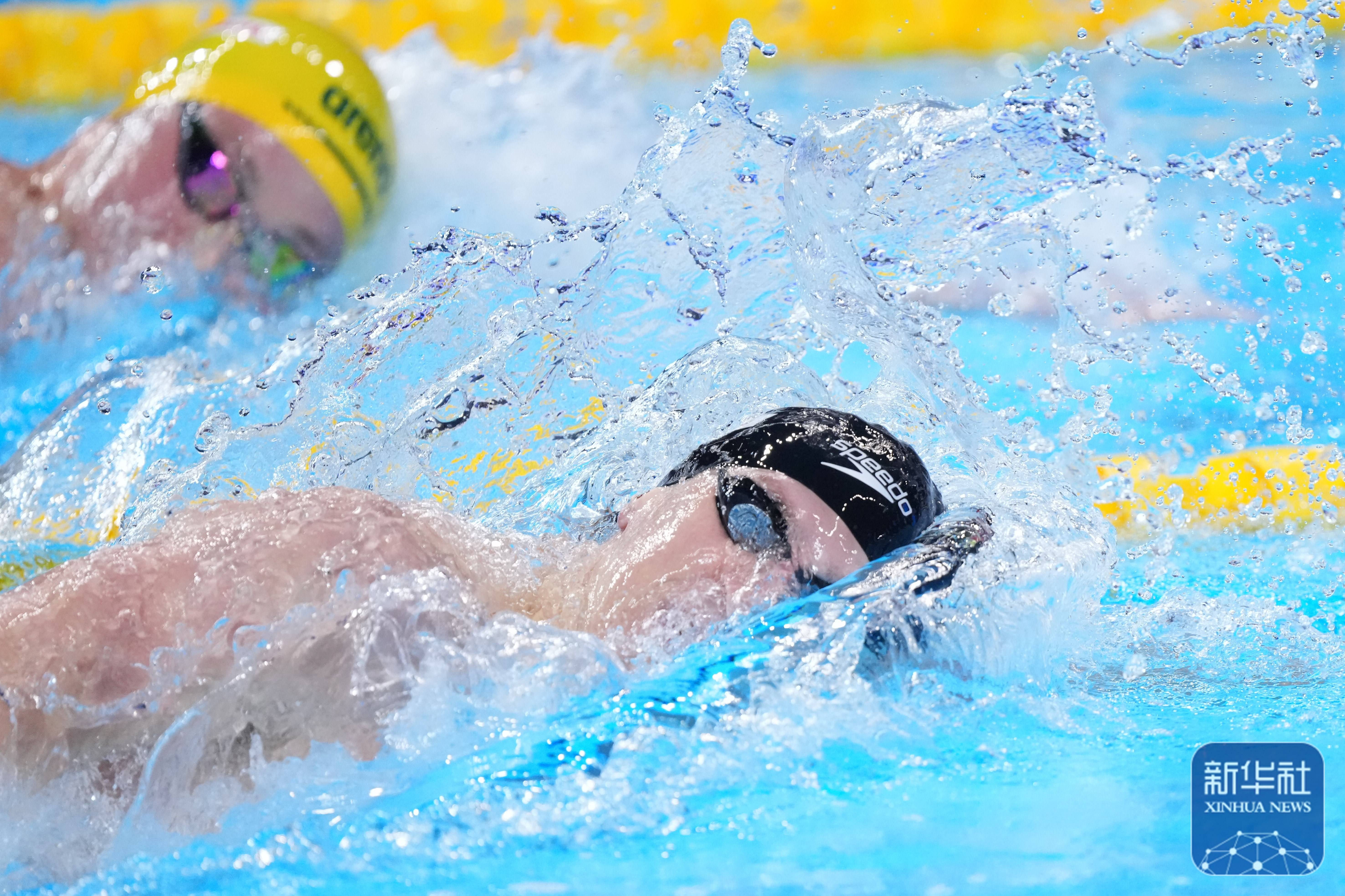 游泳世锦赛丨德国选手夺男子400米自由泳冠军 中国选手张展硕获第五名