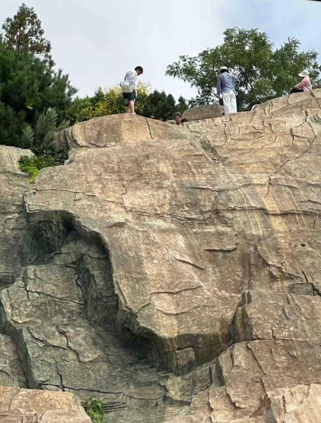 大连一跨海大桥观景台有游客翻栏杆踩空心造景石拍照<strong></p>
<p>中国中免股票</strong>，当地回应